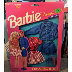 MATTEL BARBIE‎ CASUAL COOL -
2 COMPLETE FASHIONS
VINTAGE SUPER RARE # 68205-91